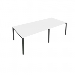 Переговорный стол 2 столешницы Metal System Б.ПРГ-2.3 Белый/Антрацит