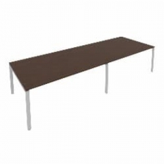 Переговорный стол 2 столешницы Metal System Б.ПРГ-2.5 Венге/Серый